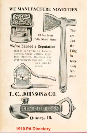 Vintage Tobacciana Cast Iron Hatchet Advertising Cigar Box Opener